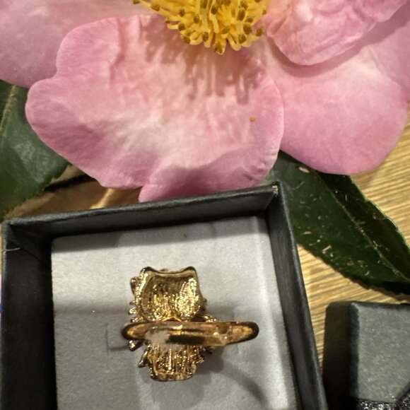 Adorable Hello Kitty Cat Kitten Silvertone Costume Adjustable Ring NEW w Box A4 - Picture 4 of 5